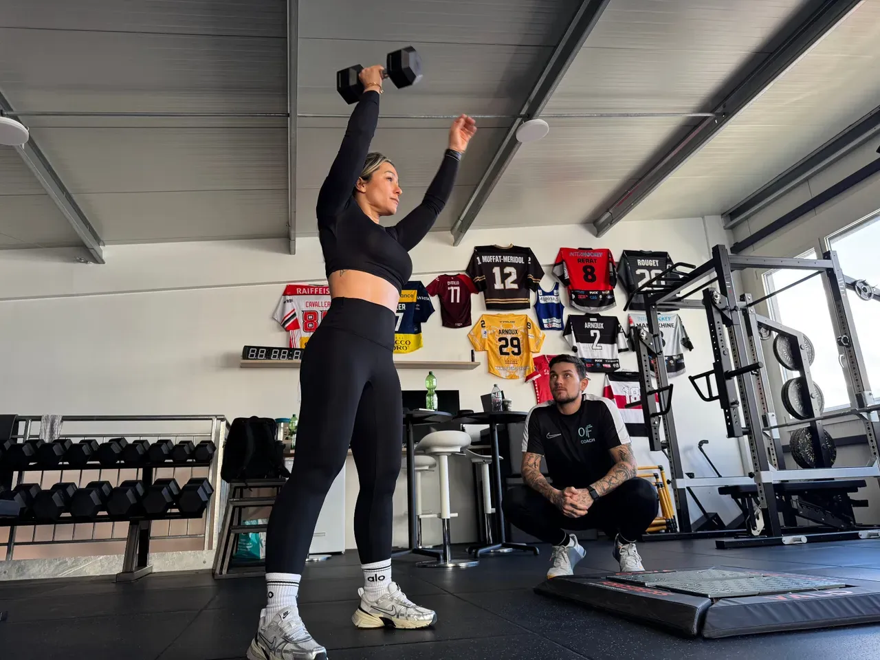 Personal training session at the Off-Field centre in Gland